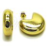 Stainless Steel Medium Hoop, Polished, Golden Finish, 02.455.0016.1.25