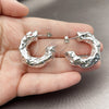 Rhodium Gold Filled Medium Hoop, Polished, Rhodium Finish, 02.467.0061.1.35