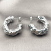 Rhodium Gold Filled Medium Hoop, Polished, Rhodium Finish, 02.467.0061.1.35