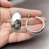 Rhodium Gold Filled Medium Hoop, Polished, Rhodium Finish, 02.455.0020.40