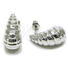 Rhodium Gold Filled Stud Earring, Teardrop Design, Polished, Rhodium Finish, 02.467.0068.1