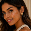 Stainless Steel Stud Earring, Polished, Golden Finish, 02.467.0069