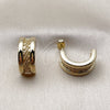 Oro Laminado Stud Earring, Gold Filled Style Polished, Golden Finish, 02.213.0957