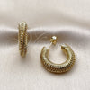 Oro Laminado Small Hoop, Gold Filled Style Polished, Golden Finish, 02.213.0960.20
