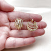 Oro Laminado Small Hoop, Gold Filled Style Diamond Cutting Finish, Golden Finish, 02.213.0964.20