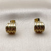 Oro Laminado Stud Earring, Gold Filled Style Polished, Golden Finish, 02.213.0965