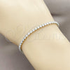 Rhodium Gold Filled Tennis Bracelet, with White Cubic Zirconia, Polished, Rhodium Finish, 03.130.0006.2.07 (Thickness, 8 Inches Length)