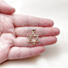 Oro Laminado Religious Pendant, Gold Filled Style Star of David Design, Polished, Golden Finish, 05.459.0028
