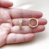 Oro Laminado Huggie Hoop, Gold Filled Style with White Micro Pave, Polished, Golden Finish, 02.267.0083.20