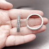 Rhodium Gold Filled Huggie Hoop, with Amethyst Cubic Zirconia, Polished, Rhodium Finish, 02.267.0093.8.30