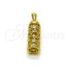 Oro Laminado Religious Pendant, Gold Filled Style Star of David Design, Polished, Golden Finish, 05.459.0040