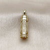 Oro Laminado Religious Pendant, Gold Filled Style Hand of God Design, Polished, Golden Finish, 05.459.0041