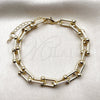 Oro Laminado Fancy Bracelet, Gold Filled Style Polished, Golden Finish, 03.284.0065.07 (Thickness, 8 Inches Length)