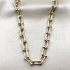 Oro Laminado Fancy Necklace, Gold Filled Style Polished, Golden Finish, 03.284.0065.18 (Thickness, 18 Inches Length)