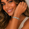 Rhodium Gold Filled Tennis Bracelet, with White Micro Pave, Polished, Rhodium Finish, 03.283.0580.07 (Thickness, 8 Inches Length)