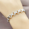 Rhodium Gold Filled Tennis Bracelet, with White Micro Pave, Polished, Rhodium Finish, 03.283.0591.07 (Thickness, 7 Inches Length)