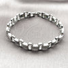 Rhodium Gold Filled Tennis Bracelet, with White Micro Pave, Polished, Rhodium Finish, 03.283.0591.07 (Thickness, 7 Inches Length)