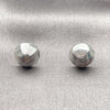 Rhodium Gold Filled Stud Earring, Diamond Cutting Finish, Rhodium Finish, 02.100.0120.2