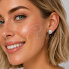 Rhodium Gold Filled Stud Earring, Ball Design, Diamond Cutting Finish, Rhodium Finish, 02.100.0119.2