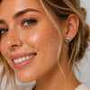 Rhodium Gold Filled Stud Earring, Ball Design, Polished, Rhodium Finish, 02.100.0118.2