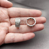 Rhodium Gold Filled Huggie Hoop, with White Cubic Zirconia, Polished, Rhodium Finish, 02.266.0067.1.18