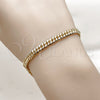 Oro Laminado Basic Bracelet, Gold Filled Style Polished, Golden Finish, 04.63.1341.07 (100 Gauge, 05 MM Thickness, 8 Inches Length)