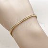 Oro Laminado Basic Bracelet, Gold Filled Style Polished, Golden Finish, 04.63.1403.07 (Thickness, 8 Inches Length)