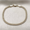Oro Laminado Basic Bracelet, Gold Filled Style Polished, Golden Finish, 04.63.1403.07 (Thickness, 8 Inches Length)