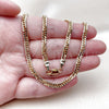 Oro Laminado Basic Necklace, Gold Filled Style Polished, Golden Finish, 04.63.1403.22 (Thickness, 22 Inches Length)