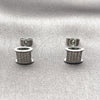 Rhodium Gold Filled Stud Earring, with White Cubic Zirconia, Polished, Rhodium Finish, 02.344.0205