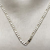 Oro Laminado Basic Necklace, Gold Filled Style Figaro Design, Polished, Two Tone, 5.222.016.1.24 (100 Gauge, Thickness, 24 Inches Length)