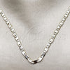 Oro Laminado Basic Necklace, Gold Filled Style Mariner Design, Diamond Cutting Finish, Two Tone, 04.297.0007.22 (Thickness, 22 Inches Length)