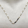 Oro Laminado Basic Necklace, Gold Filled Style Figaro Design, Polished, Two Tone, 04.297.0008.20 (03 MM Thickness, 20 Inches Length)