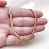 Oro Laminado Basic Necklace, Gold Filled Style Polished, Golden Finish, 04.319.0016.22 (100 Gauge, Thickness, 22 Inches Length)