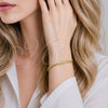 Oro Laminado Basic Bracelet, Gold Filled Style Polished, Golden Finish, 04.213.0294.07 (0.80 Gauge, 03 MM Thickness, 8 Inches Length)