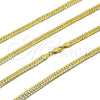 Oro Laminado Basic Necklace, Gold Filled Style Polished, Golden Finish, 04.319.0017.22 (100 Gauge, Thickness, 22 Inches Length)