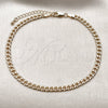 Oro Laminado Basic Anklet, Gold Filled Style Miami Cuban Design, Polished, Golden Finish, 04.319.0019.10 (120 Gauge, Thickness, 10 Inches Length)