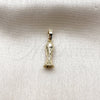 Oro Laminado Fancy Pendant, Gold Filled Style Polished, Golden Finish, 05.459.0043