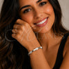 Rhodium Gold Filled Tennis Bracelet, with White Micro Pave, Polished, Rhodium Finish, 03.130.0047.07 (Thickness, 7 Inches Length)