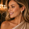Oro Laminado Huggie Hoop, Gold Filled Style with White Cubic Zirconia, Polished, Golden Finish, 02.283.0425.20