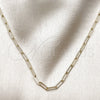 Oro Laminado Basic Necklace, Gold Filled Style Paperclip Design, Polished, Golden Finish, 04.213.0274.18 (Thickness, 18 Inches Length)