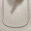Oro Laminado Fancy Necklace, Gold Filled Style with White Cubic Zirconia, Polished, Golden Finish, 03.130.0002.4.12 (04 MM Thickness, 12 Inches Length)