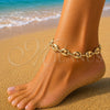 Oro Laminado Basic Bracelet, Gold Filled Style Puff Mariner Design, Polished, Golden Finish, 04.213.0345.10 (Thickness, 10 Inches Length)