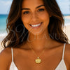 Oro Laminado Fancy Pendant, Gold Filled Style Shell Design, with Ivory Pearl, Polished, Golden Finish, 05.459.0057