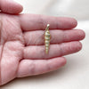 Oro Laminado Fancy Pendant, Gold Filled Style Snail Design, Polished, Golden Finish, 05.459.0069