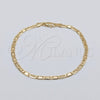 Oro Laminado Basic Bracelet, Gold Filled Style Mariner Design, Polished, Golden Finish, 03.419.0027.07 (260 Gauge, 07 MM Thickness, 7 Inches Length)