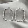 Sterling Silver Medium Hoop, Diamond Cutting Finish, Silver Finish, 02.389.0155.30