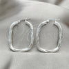 Sterling Silver Medium Hoop, Diamond Cutting Finish, Silver Finish, 02.389.0151.30