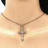 Oro Laminado Religious Pendant, Gold Filled Style Crucifix Design, Polished, Golden Finish, 05.100.0006