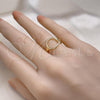 Oro Laminado Elegant Ring, Gold Filled Style Polished, Golden Finish, 01.213.0062